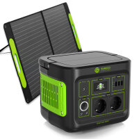 400W Powerstation mit Solarpanel | Tragbarer SolarCube...